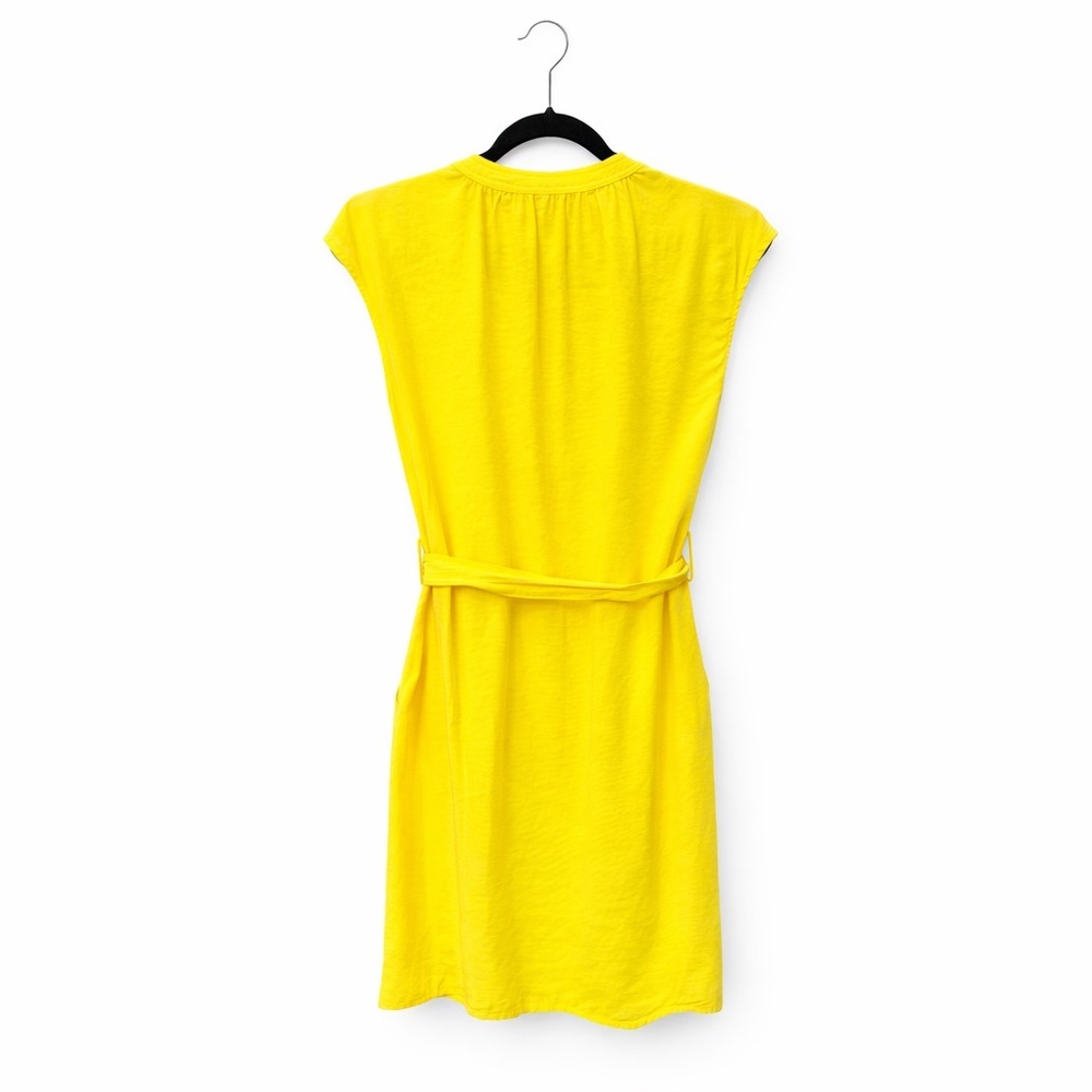 a loves a yellow belted dress sleeveless mini bow - Picture 3 of 5
